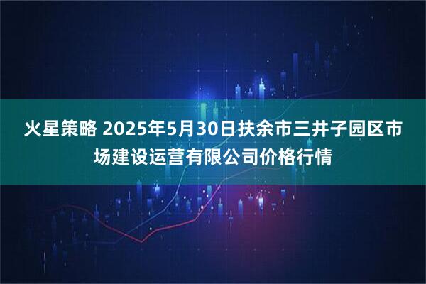 火星策略 2025年5月30日扶余市三井子园区市场建设运营有限公司价格行情